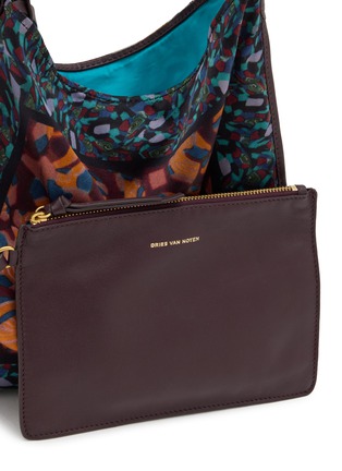  - DRIES VAN NOTEN - 中号印花皮革拼接单肩包