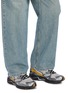 模特儿示范图 - 点击放大 - MIZUNO - Wave Rider 10 Mesh Men's Sneakers