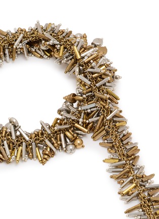 细节 - 点击放大 - DRIES VAN NOTEN - Handmade Beaded Scarf Necklace