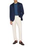 模特儿示范图 - 点击放大 - JOHN SMEDLEY - Lorca Welted Sea Island Cotton Knit T-Shirt