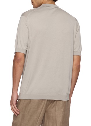 背面 - 点击放大 - JOHN SMEDLEY - Noah Sea Island Cotton Polo Shirt