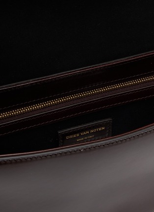 细节 - 点击放大 - DRIES VAN NOTEN - 中号刺绣拼接半月包