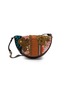DRIES VAN NOTEN 中号刺绣拼接半月包