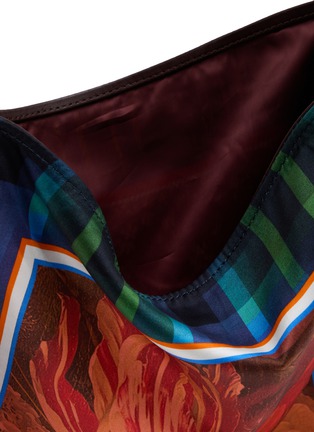 细节 - 点击放大 - DRIES VAN NOTEN - 中号印花皮革拼接单肩包