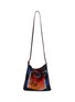 DRIES VAN NOTEN 中号印花皮革拼接单肩包