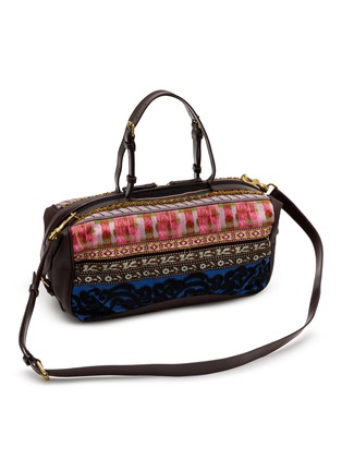 细节 - 点击放大 - DRIES VAN NOTEN - 中号珠绣拼接托特包