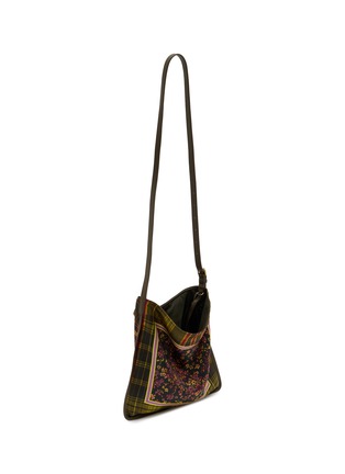 细节 - 点击放大 - DRIES VAN NOTEN - 中号印花皮革拼接单肩包