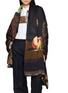 模特儿示范图 - 点击放大 - DRIES VAN NOTEN - Large Twin Still Life Print Pareos Scarf