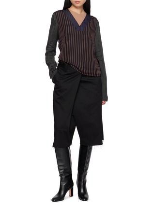 模特儿示范图 - 点击放大 - MAISON MARGIELA - Lining Patchword Top