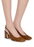 模特儿示范图 - 点击放大 - SAM EDELMAN - Lucille 65 Leopard Slingback Pumps