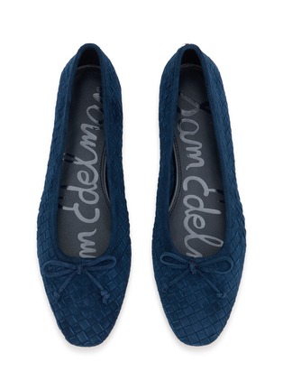 细节 - 点击放大 - SAM EDELMAN - Ruthie Woven Suede Ballerina Flats