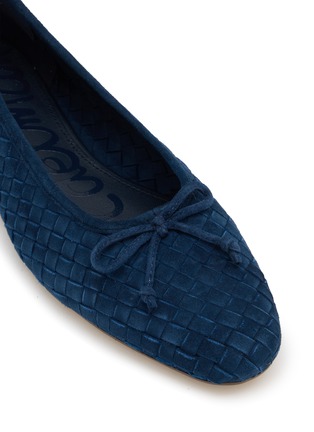 细节 - 点击放大 - SAM EDELMAN - Ruthie Woven Suede Ballerina Flats