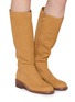 模特儿示范图 - 点击放大 - SAM EDELMAN - Milla 30 Tall Nubuck Leather Boots