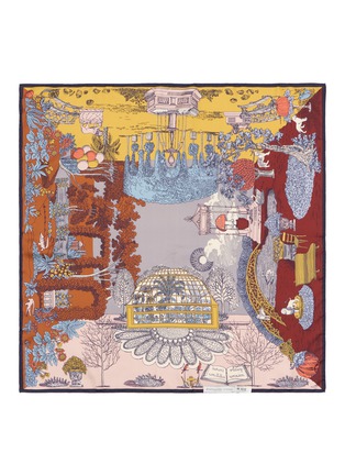 细节 - 点击放大 - INOUI EDITIONS - Quatre Saisons Silk Square Scarf – Autumn
