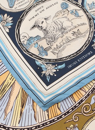 细节 - 点击放大 - INOUI EDITIONS - Chance Inoui Silk Square Scarf