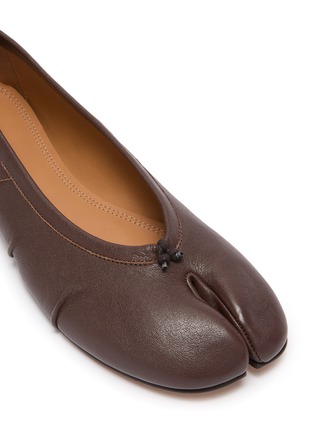 细节 - 点击放大 - MAISON MARGIELA - Tabi Leather Ballerinas