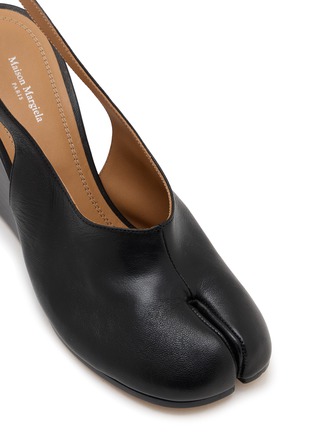 细节 - 点击放大 - MAISON MARGIELA - Tabi 80 Leather Slingback Wedge