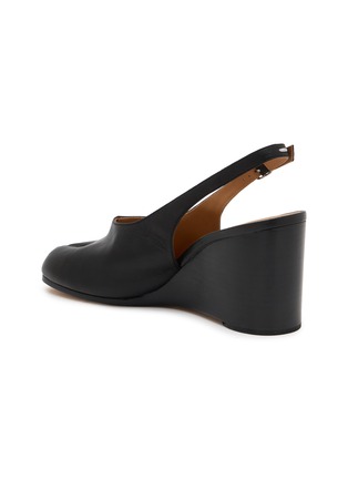  - MAISON MARGIELA - Tabi 80 Leather Slingback Wedge