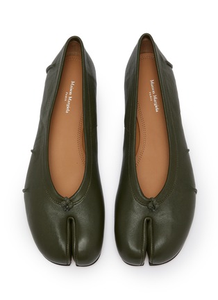细节 - 点击放大 - MAISON MARGIELA - Tabi Leather Ballerina Flats