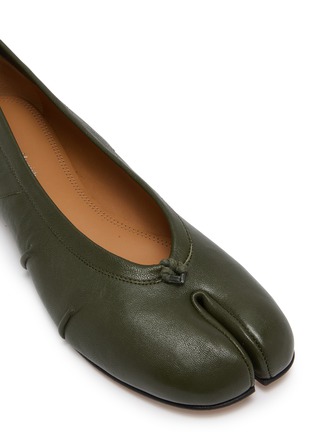 细节 - 点击放大 - MAISON MARGIELA - Tabi Leather Ballerina Flats