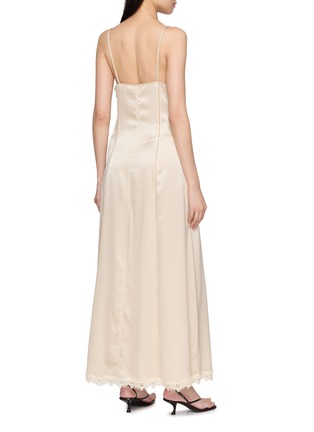 背面 - 点击放大 - HANAA STUDIO - Lace Trim Embroidered Camisole Maxi Dress