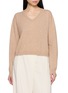 首图 - 点击放大 - HANAA STUDIO - V-Neck Relaxed Wool Cashmere Knit Sweater