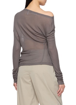 背面 - 点击放大 - HELMUT LANG - Sheer Twist Long Sleeve Top