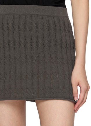  - HELMUT LANG - Cable Knit Mini Skirt