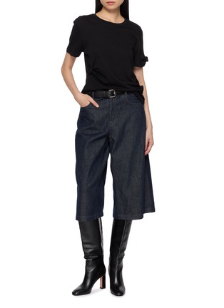 模特儿示范图 - 点击放大 - HELMUT LANG - Knot Detail T-Shirt