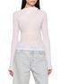 首图 - 点击放大 - HELMUT LANG - Sheer Twist Mock Neck Top