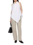模特儿示范图 - 点击放大 - HELMUT LANG - Asymmetrical Sleeveless Shirt