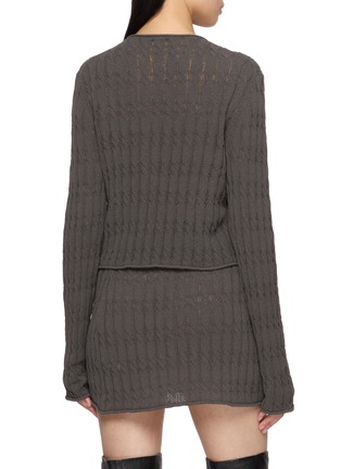 背面 - 点击放大 - HELMUT LANG - Cable Knit Cardigan