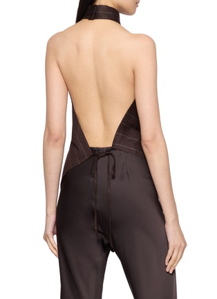 背面 - 点击放大 - HELMUT LANG - Halter Neck Scarf Top