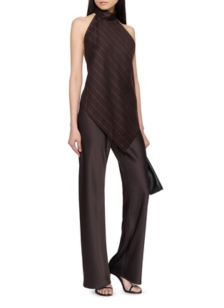 模特儿示范图 - 点击放大 - HELMUT LANG - Halter Neck Scarf Top