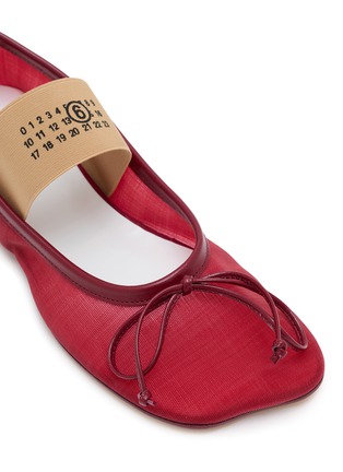 细节 - 点击放大 - MM6 MAISON MARGIELA - Anatomic Numeric Mash Ballerina Flats