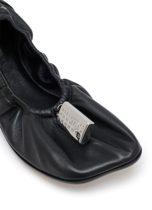 细节 - 点击放大 - MM6 MAISON MARGIELA - Numeric Anatomic Leather Ballerina Flats