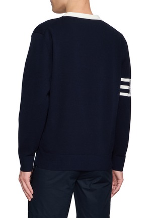背面 - 点击放大 - SOUTHCAPE - V-Neck Logo Knit Cardigan