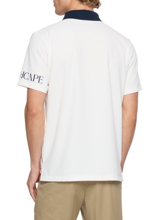 背面 - 点击放大 - SOUTHCAPE - Sleeve Logo Contrast Collar Polo Shirt