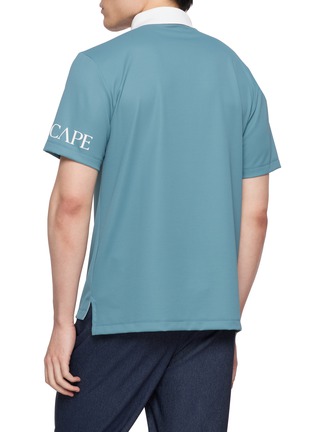 背面 - 点击放大 - SOUTHCAPE - Sleeve Logo Contrast Collar Polo Shirt