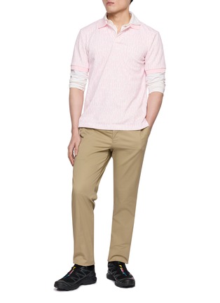 模特儿示范图 - 点击放大 - SOUTHCAPE - Logo Pattern Polo Shirt