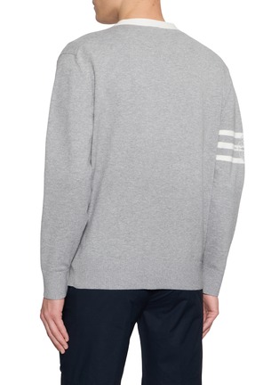 背面 - 点击放大 - SOUTHCAPE - V-Neck Logo Knit Cardigan