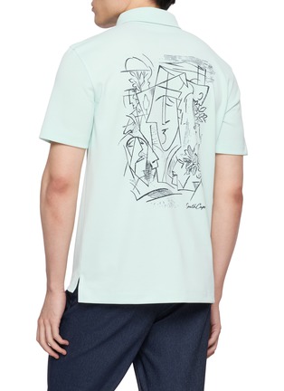 背面 - 点击放大 - SOUTHCAPE - Back Print Artwork Polo Shirt