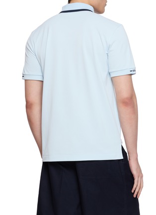 背面 - 点击放大 - SOUTHCAPE - Contrast Trim Polo Shirt