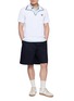 模特儿示范图 - 点击放大 - SOUTHCAPE - Contrast Trim Polo Shirt