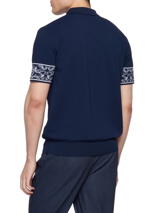 背面 - 点击放大 - SOUTHCAPE - Southcross Sleeve Pattern Polo Shirt