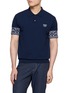 首图 - 点击放大 - SOUTHCAPE - Southcross Sleeve Pattern Polo Shirt