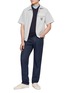 模特儿示范图 - 点击放大 - SOUTHCAPE - Baseball Collar Performance T-Shirt
