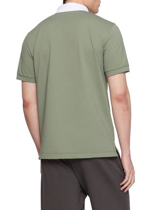 背面 - 点击放大 - SOUTHCAPE - Contrast Collar Logo Polo Shirt
