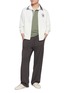 模特儿示范图 - 点击放大 - SOUTHCAPE - Contrast Collar Logo Polo Shirt