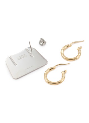 细节 - 点击放大 - MM6 MAISON MARGIELA - Vitrine Palladium Hoop Earrings